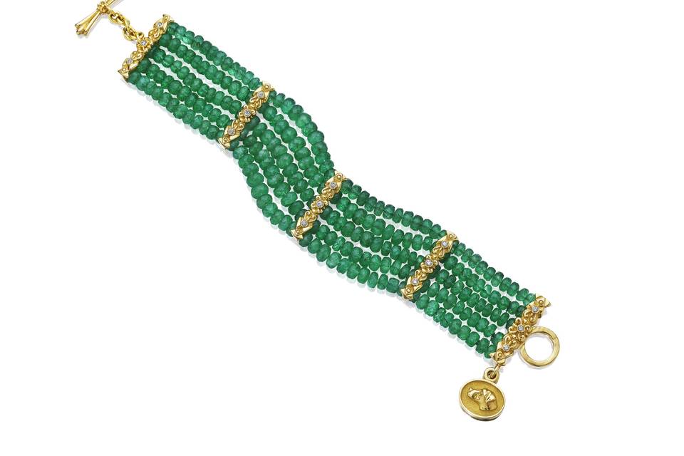 Beaded Emerald Bracelet