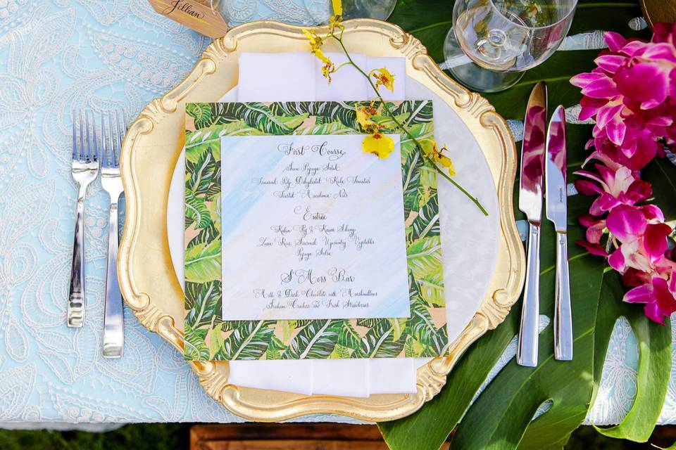 Island-inspired Invitation