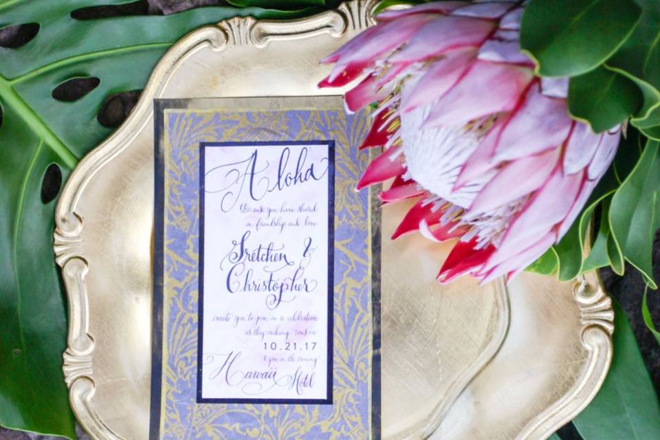 Island-inspired Invitation