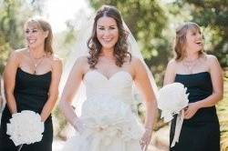 The bride with her bridesmaids