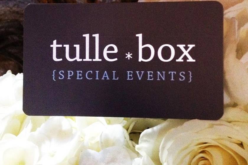 Tulle Box Special Events