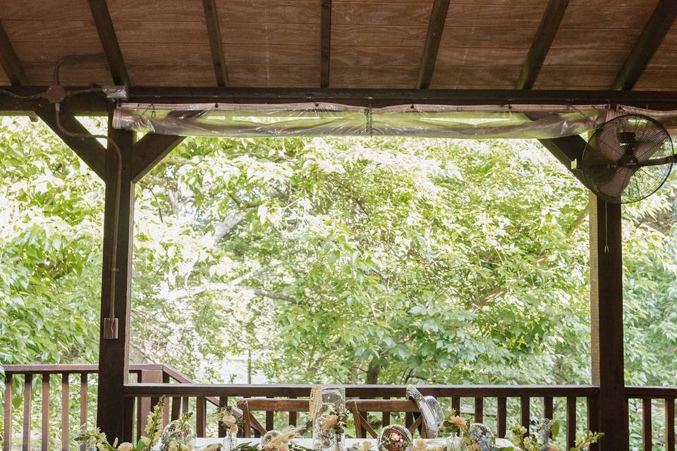 Disco Wedding Sweetheart Table
