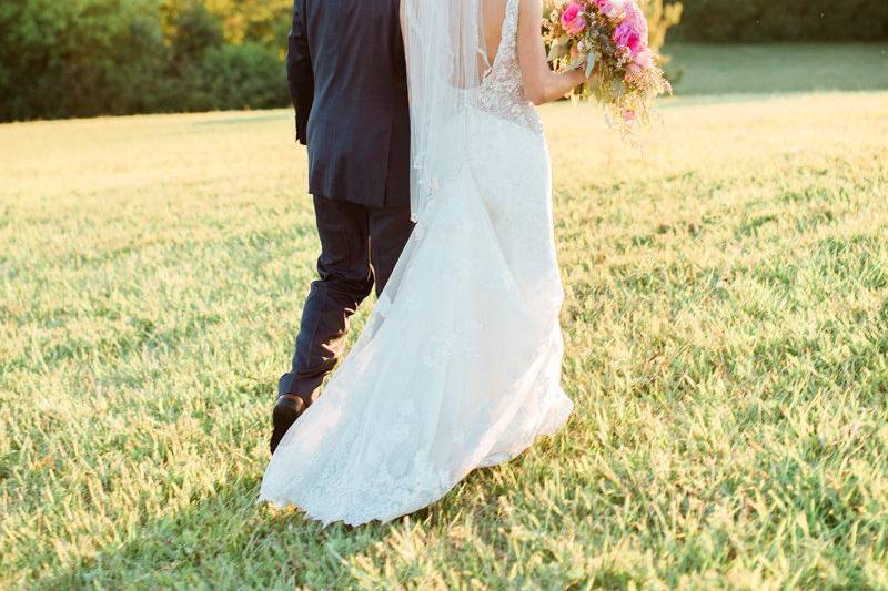 Couple's portrait outdoors