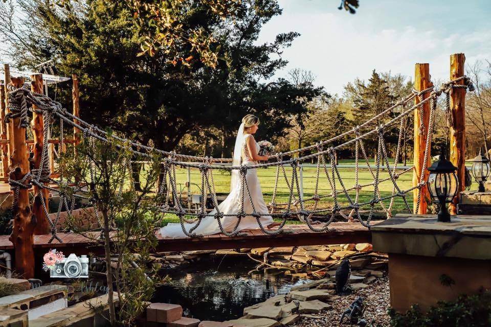 The walk across the bridge