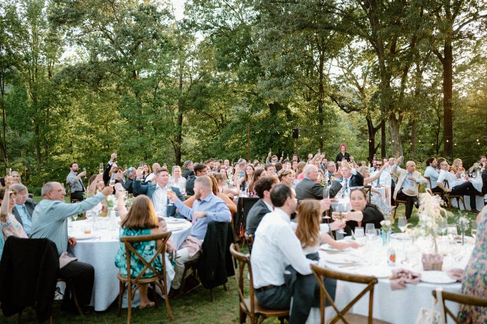 Outdoor wedding reception - Danielle Canady Photography