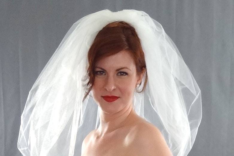 Double Bugle Bead Beaded Edge Veil - One of our most popular designs available in short or long veil lengths.