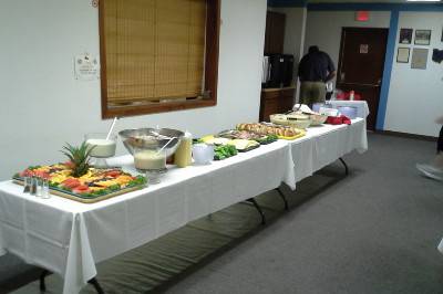 Pacers Catering Service buffet area