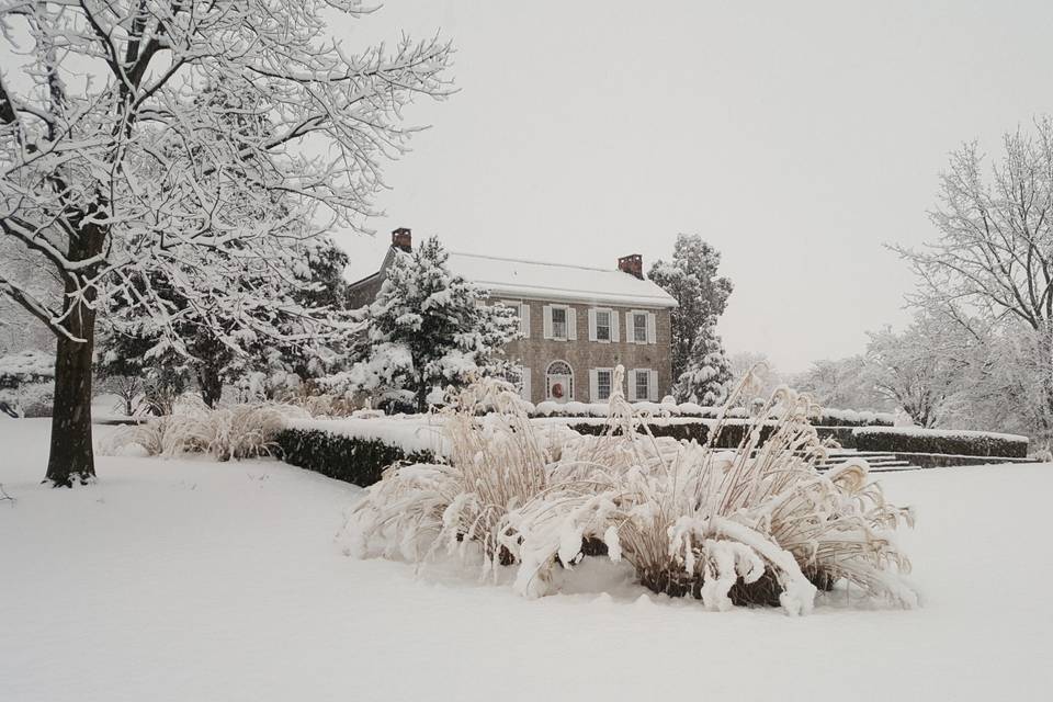 Manor House in Snow