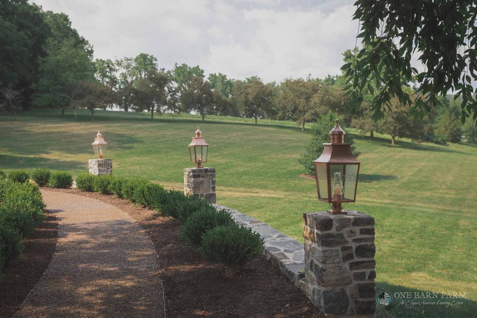 Brick terrace garden patio...