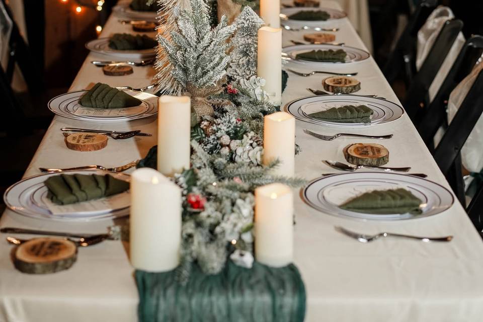 Sample place setting
