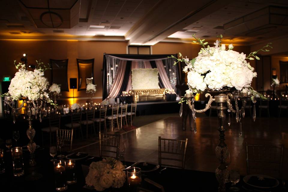 Wedding reception area