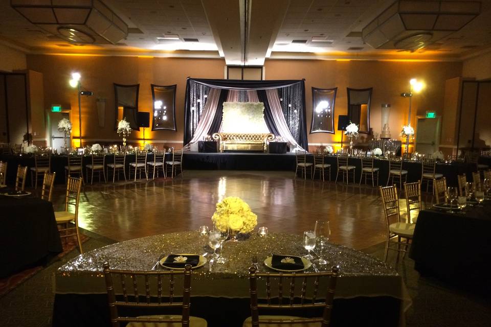 Wedding reception area