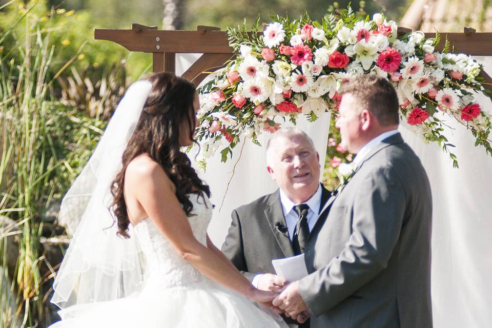 Leading the ceremony