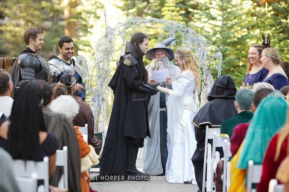Lord of the Rings themed wedding