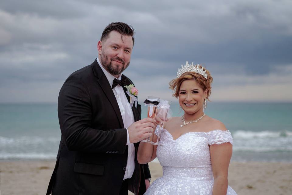 Intimate and romantic wedding