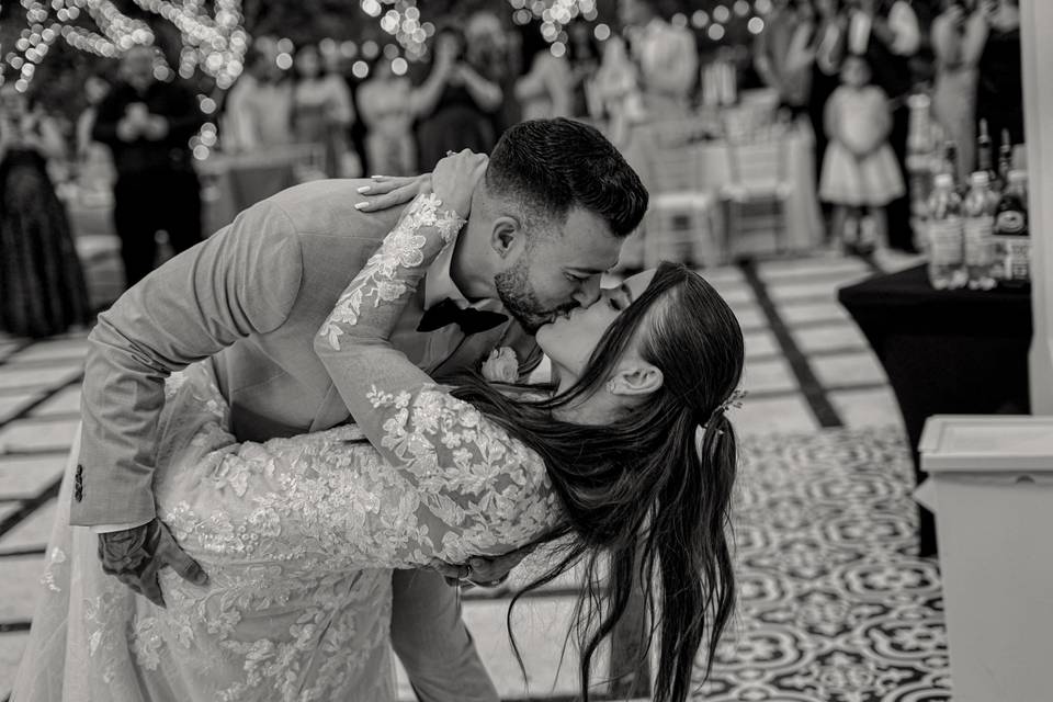 Intimate and romantic wedding
