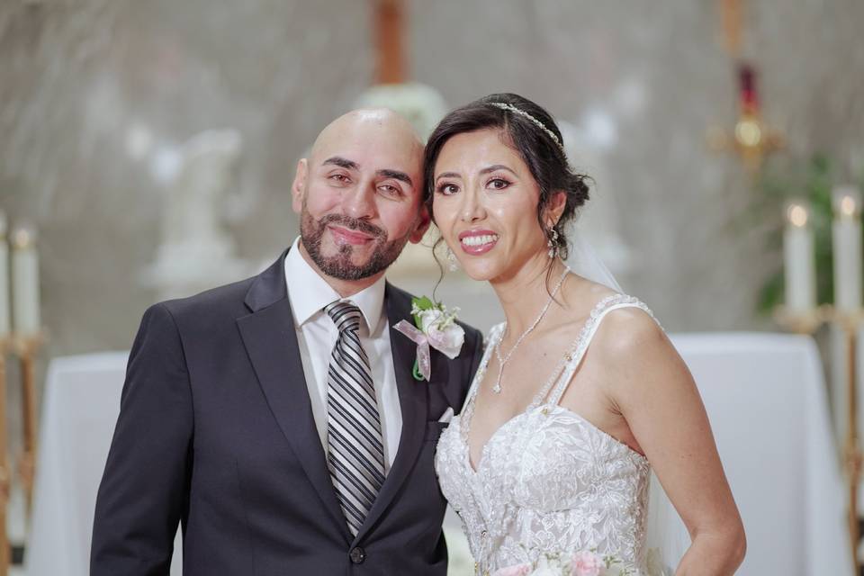 Intimate and romantic wedding