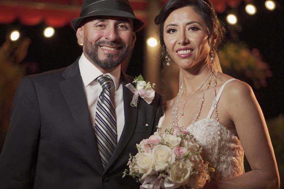 Intimate and romantic wedding