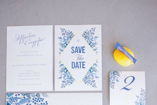 Blue and Yellow Wedding