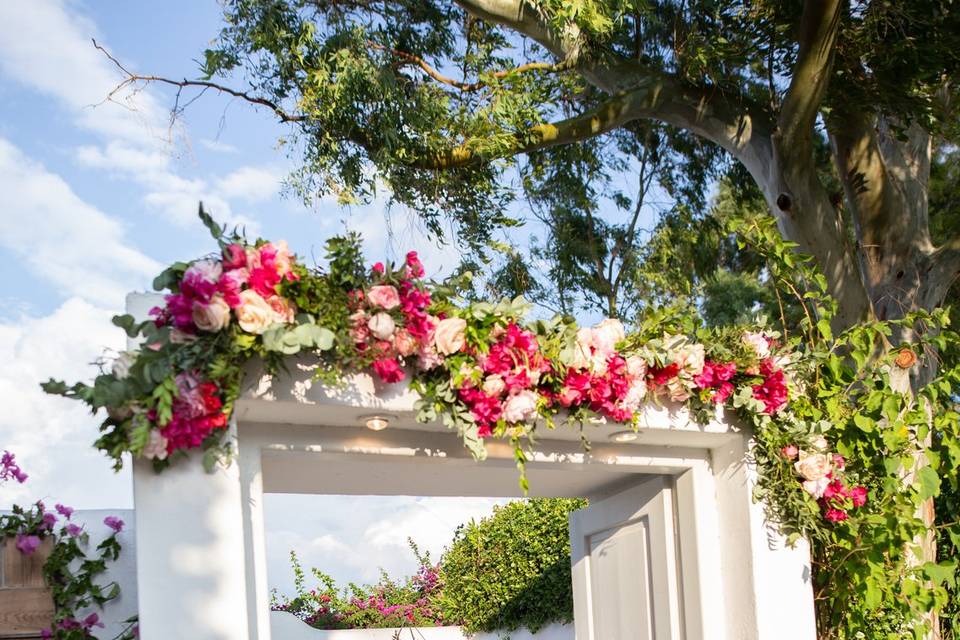 Floral doorway