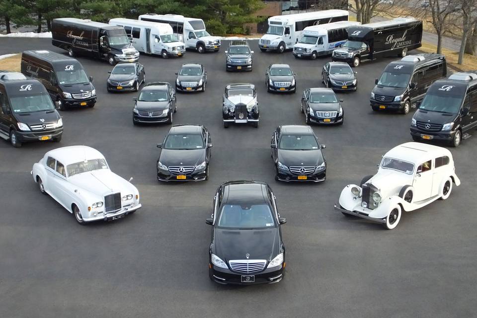 Vintage car wedding