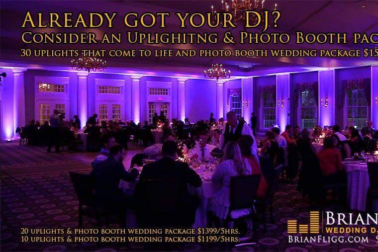 MA Wedding DJ with uplighting