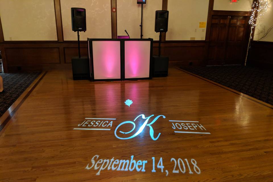 MA Wedding DJ with uplighting