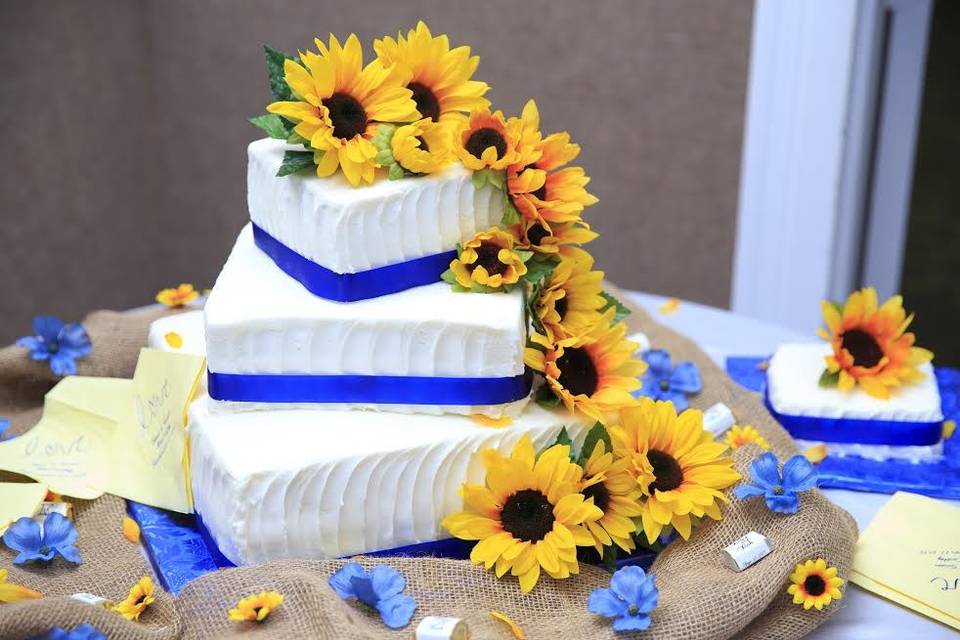 Sunflower Wedding Cake