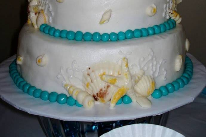 Sea Shell Wedding Cake
