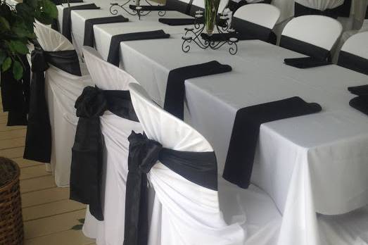 Chair cover with sash