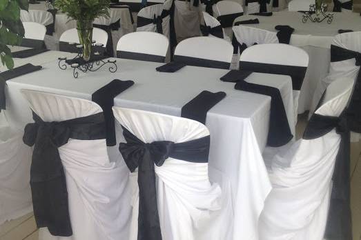 Chair cover with sash