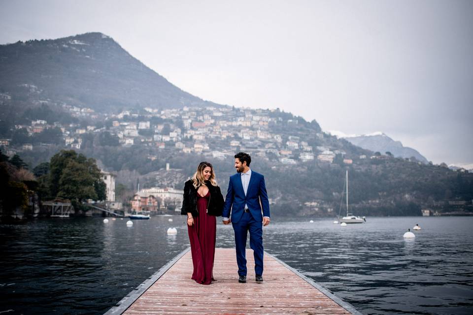 Engagement in Lake Como