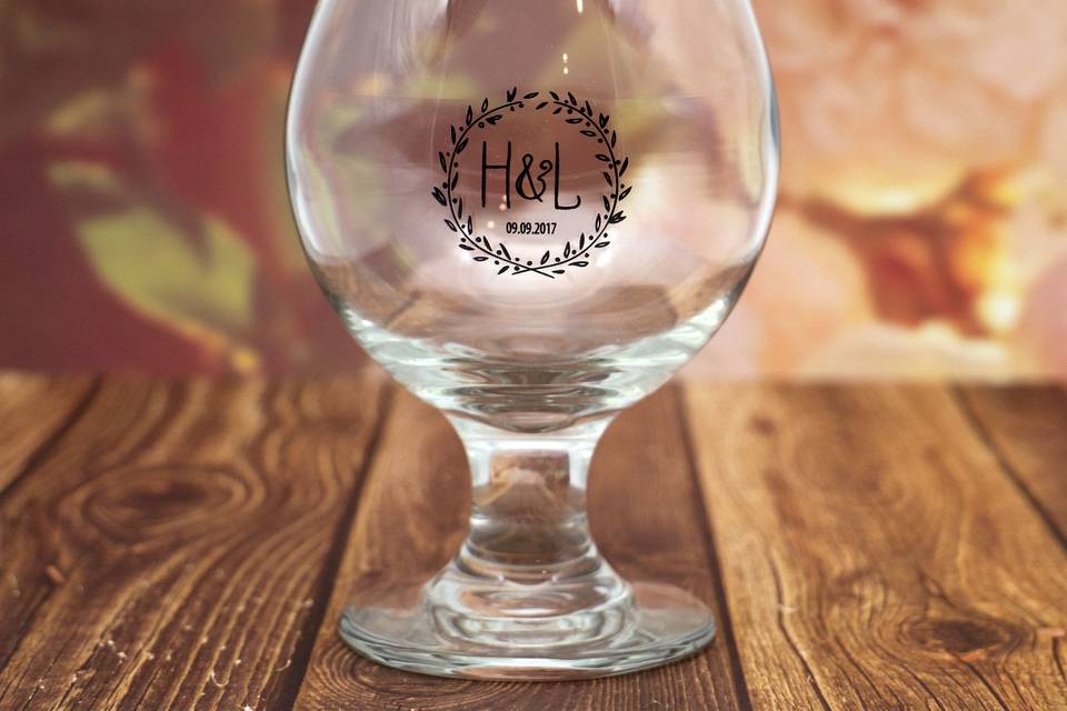 Splash Mountain Glitter Stemmed Wine Glasses - Handmade Disney