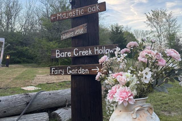 Rustic signage