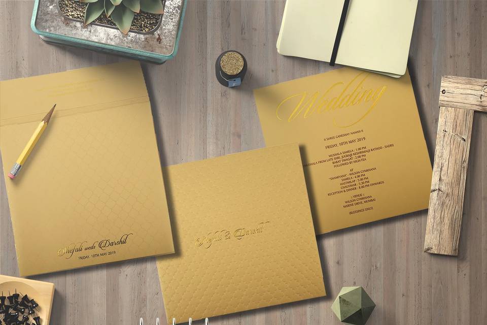 Rustic Theme Wedding Invites