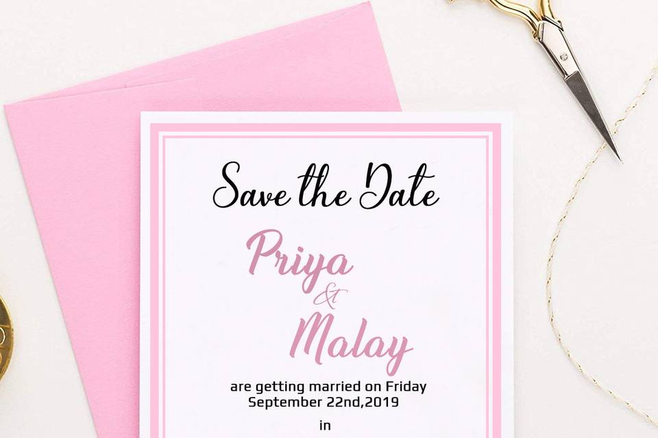 Wedding Save The Date Card