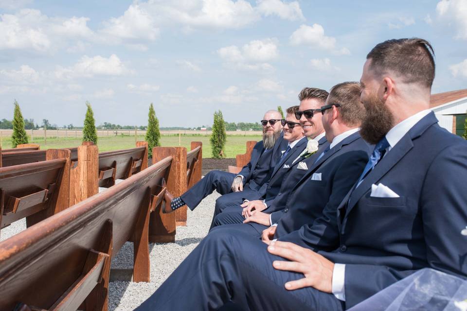 Groom and groomsmen