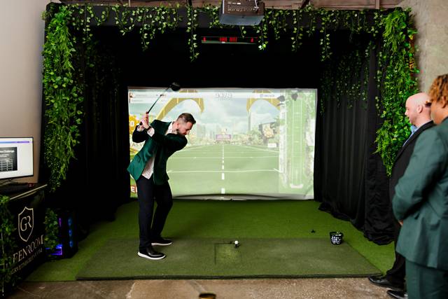 Luxury Golf Simulator Wedding