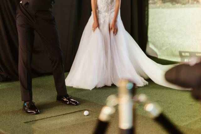 Luxury Golf Simulator Wedding