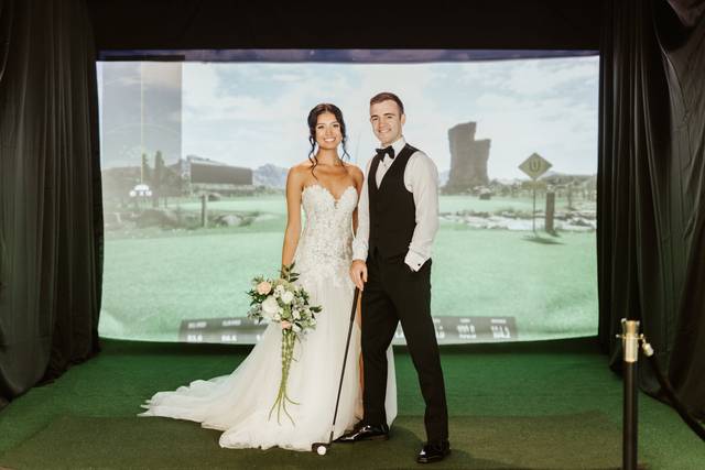 Luxury Golf Simulator Wedding