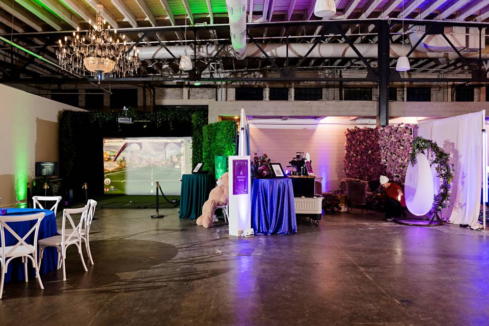 Luxury Golf Simulator Wedding