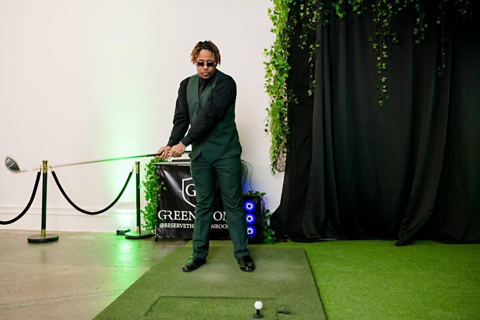 Luxury Golf Simulator Wedding