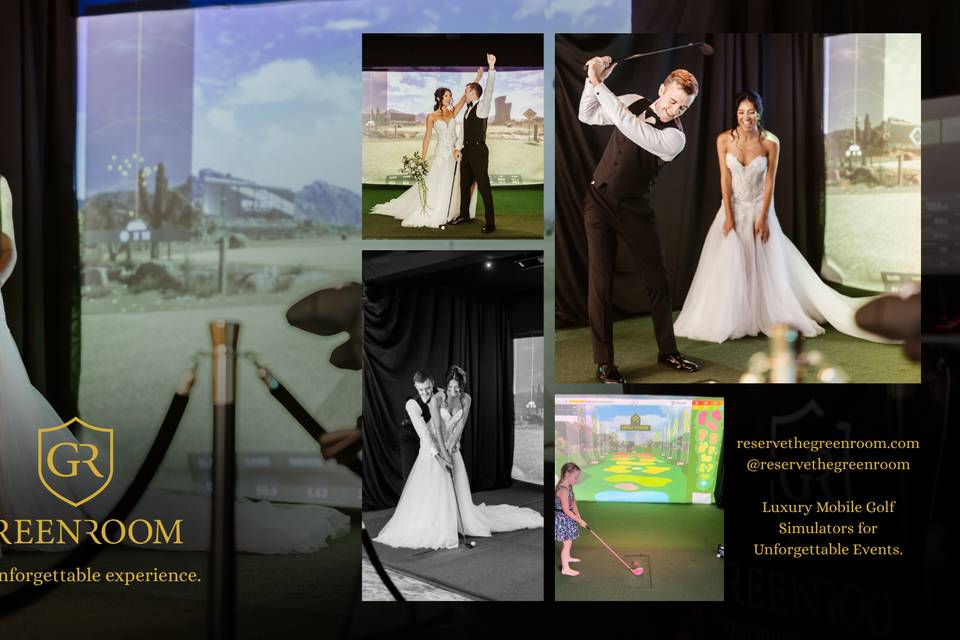 Luxury Golf Simulator Wedding