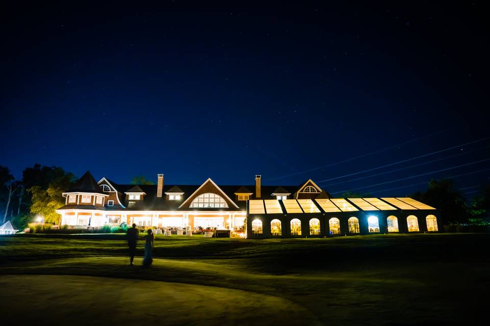 Clubhouse with Rented Tent