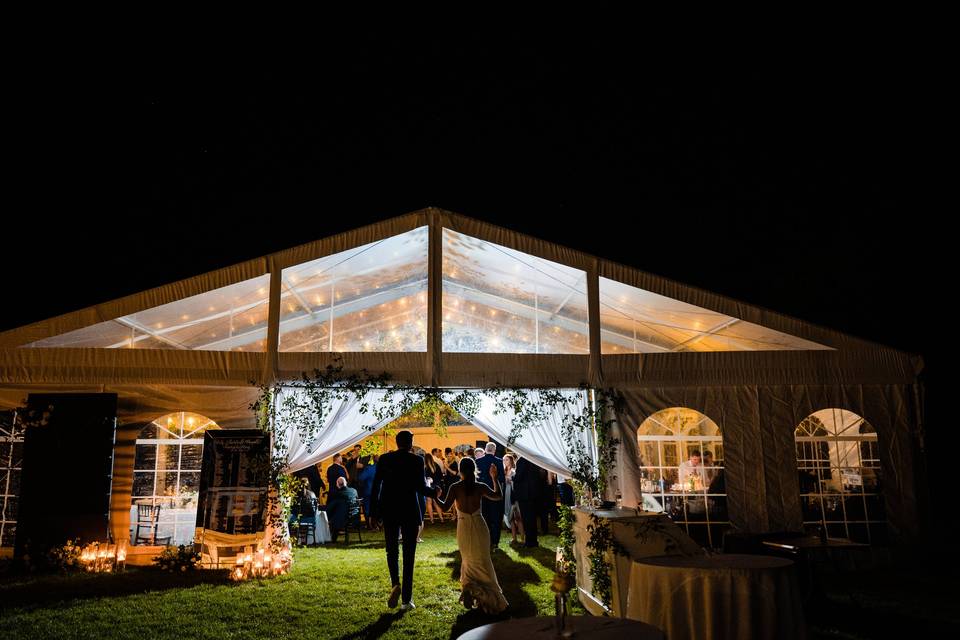 Rented Tent Reception