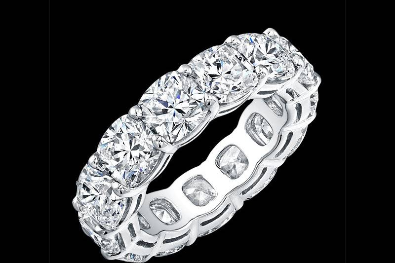 Cushion Cut Diamond Eternity Band*All Sizes Available*Call for a quote - 213-627-4179www.roxburyjewelry.cominfo@roxburyjewelry.com
