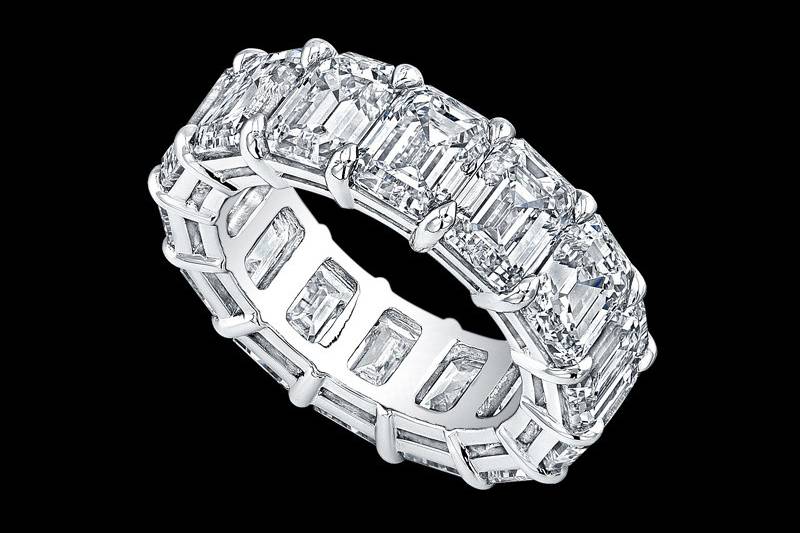 Emerald Cut Diamond Eternity Band*All Sizes Available*Call for a quote - 213-627-4179www.roxburyjewelry.cominfo@roxburyjewelry.com
