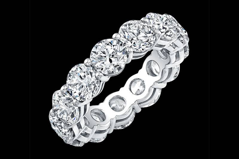 Round Brilliant Cut Diamond Eternity Band*All Sizes Available*Call for a quote - 213-627-4179www.roxburyjewelry.cominfo@roxburyjewelry.com