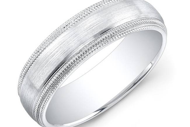 Double Milgrain Half Round Wedding BandAvailable in 14kt, 18kt or PlatinumCall For Price - 213-627-4179www.roxburyjewelry.cominfo@roxburyjewelry.com