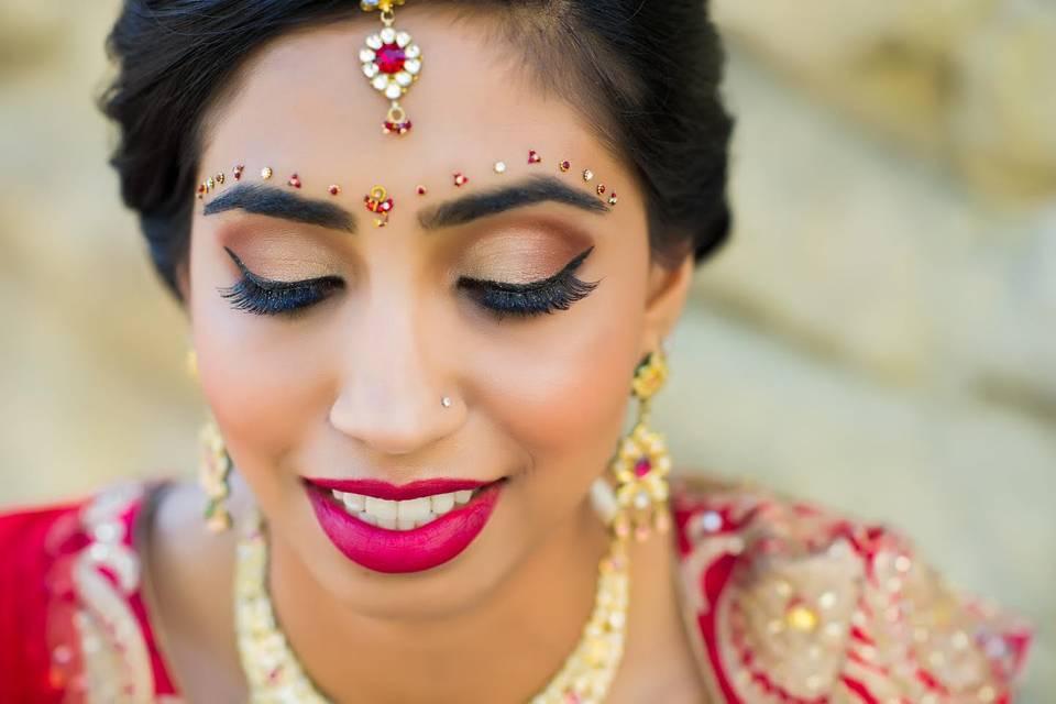 Blush Makeup and Hair